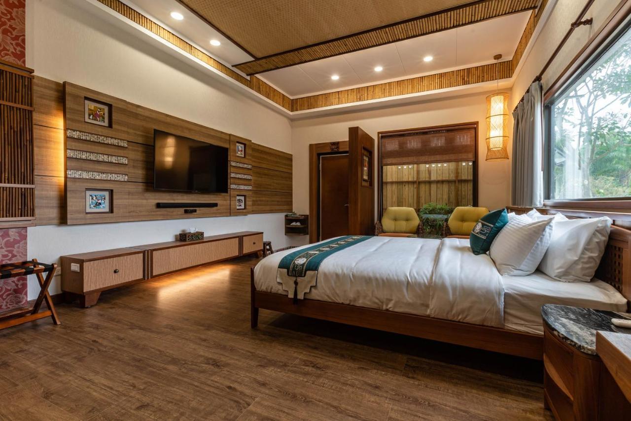 山花映水紅莊園民宿 Apartment Yuemei ภายนอก รูปภาพ